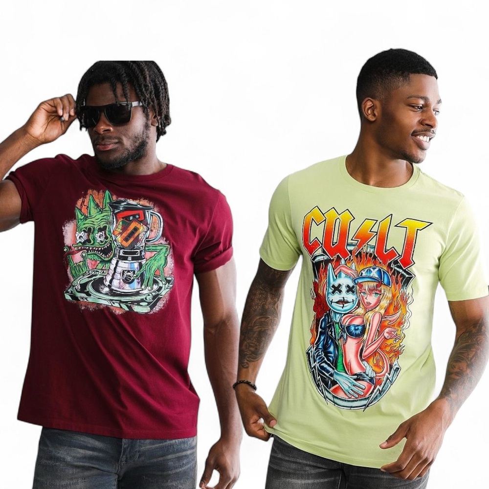 Cult of individuality graphic tshirts men’s size small